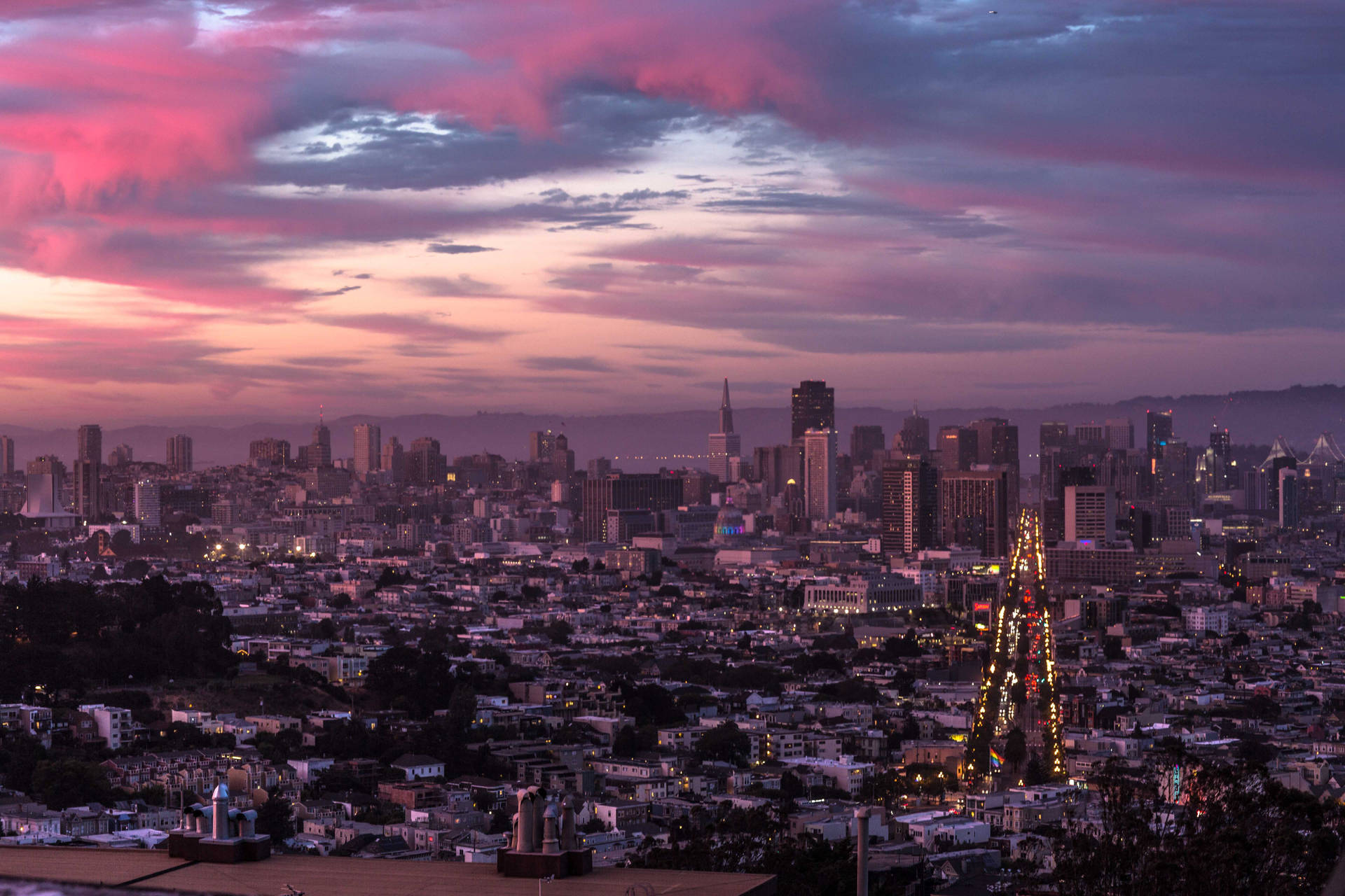 San Francisco Aerial Bybillede Wallpaper