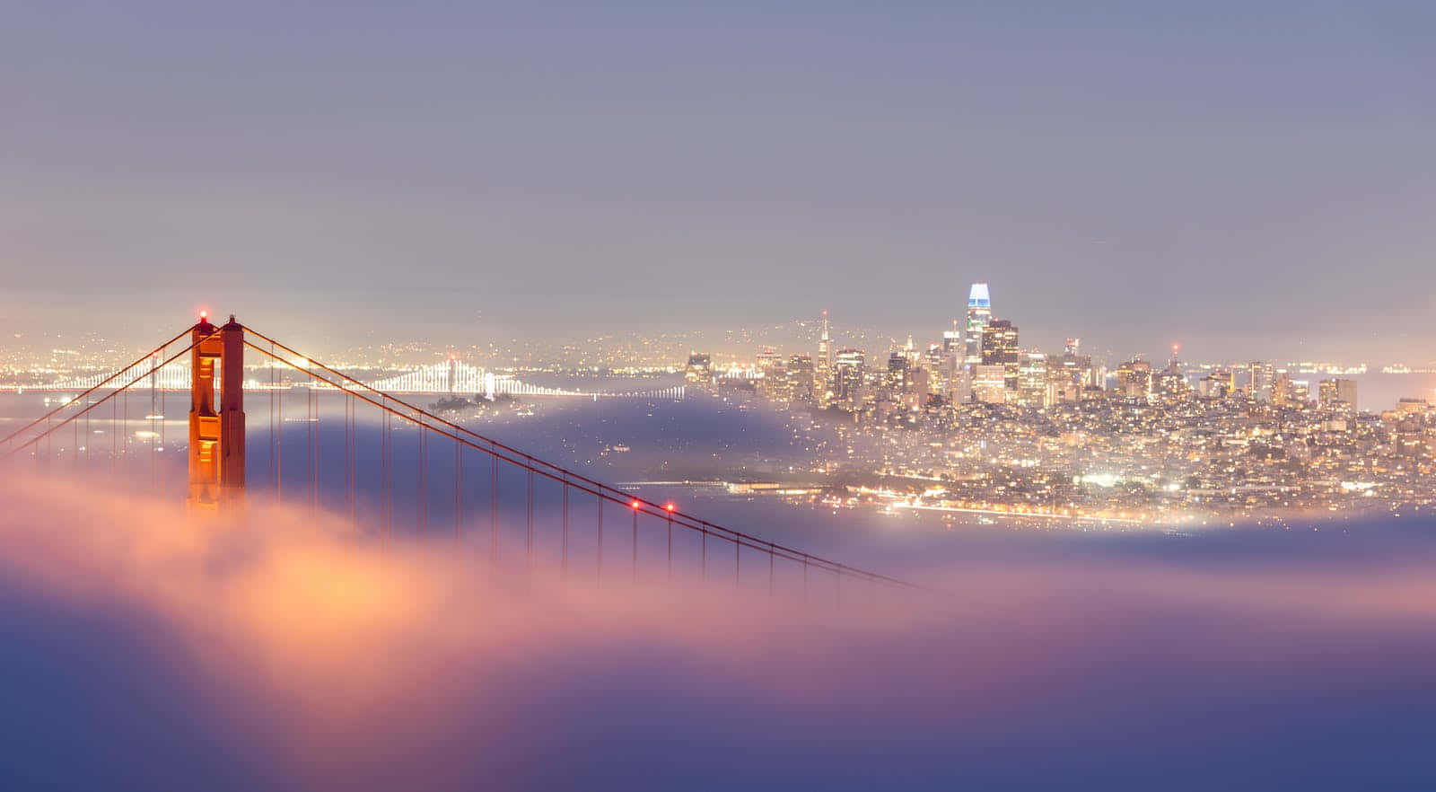 San Francisco Golden Gate Bridge In The Fog Wallpaper
