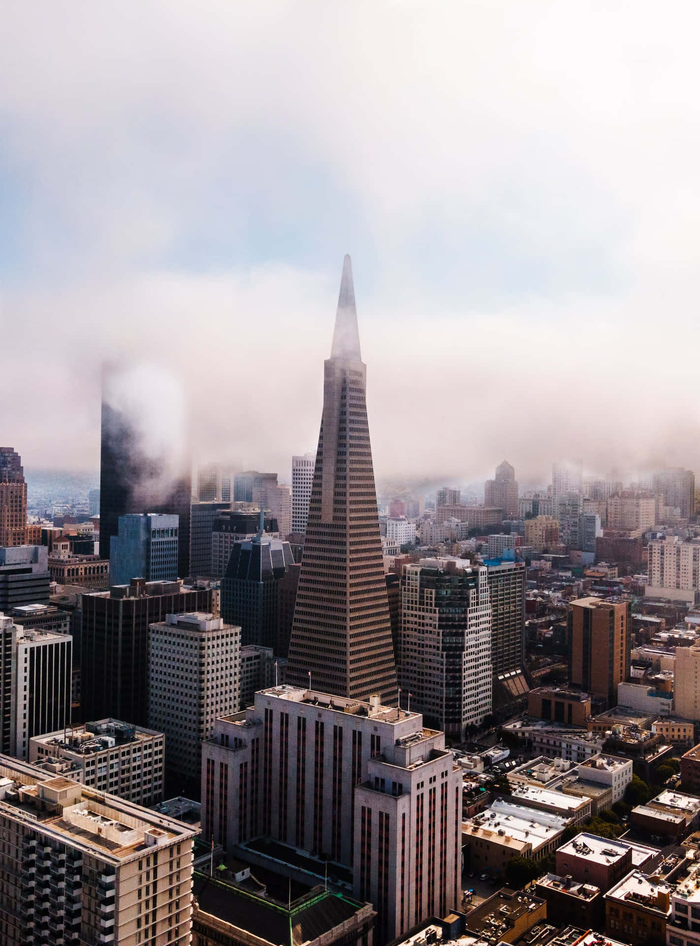 San Francisco fog brings the Golden Gate Bridge to life Wallpaper