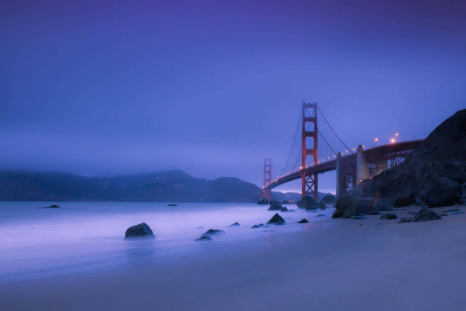 San Francisco Fog On Golden Gate Bridge Wallpaper