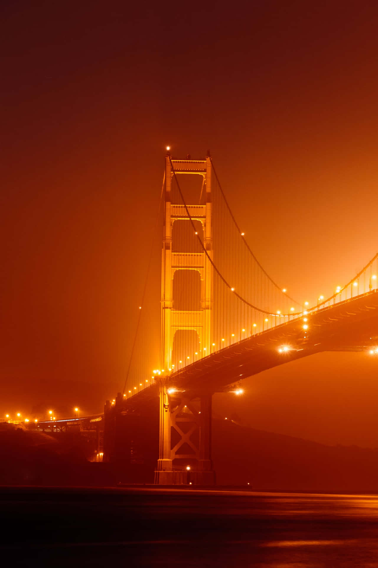 Beautiful San Francisco skyline cloaked in fog Wallpaper