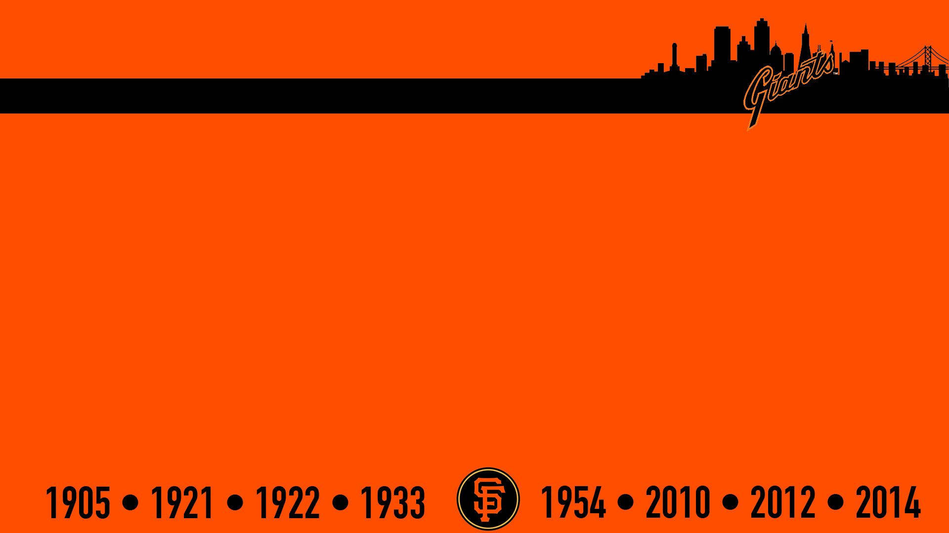 San Francisco Giants Championship Timeline Wallpaper