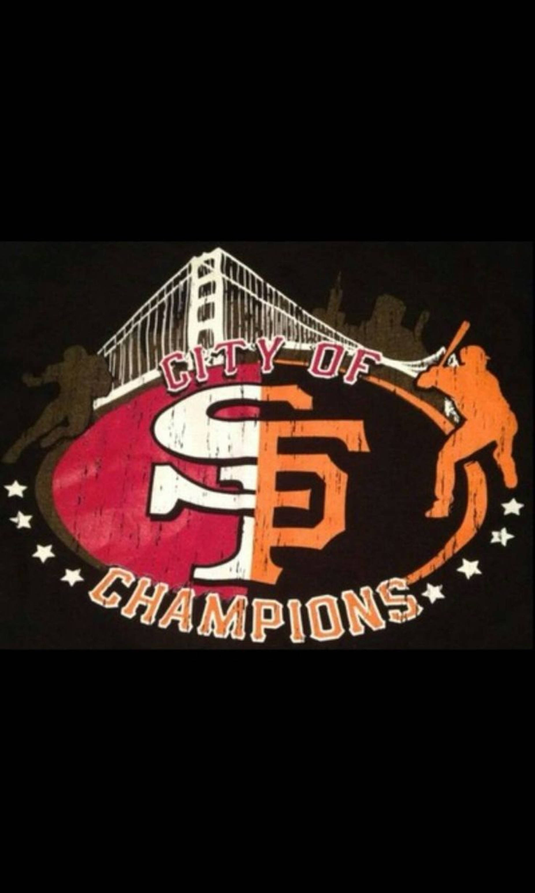San Francisco Giants Logo City Of Champions Art Wallpaper