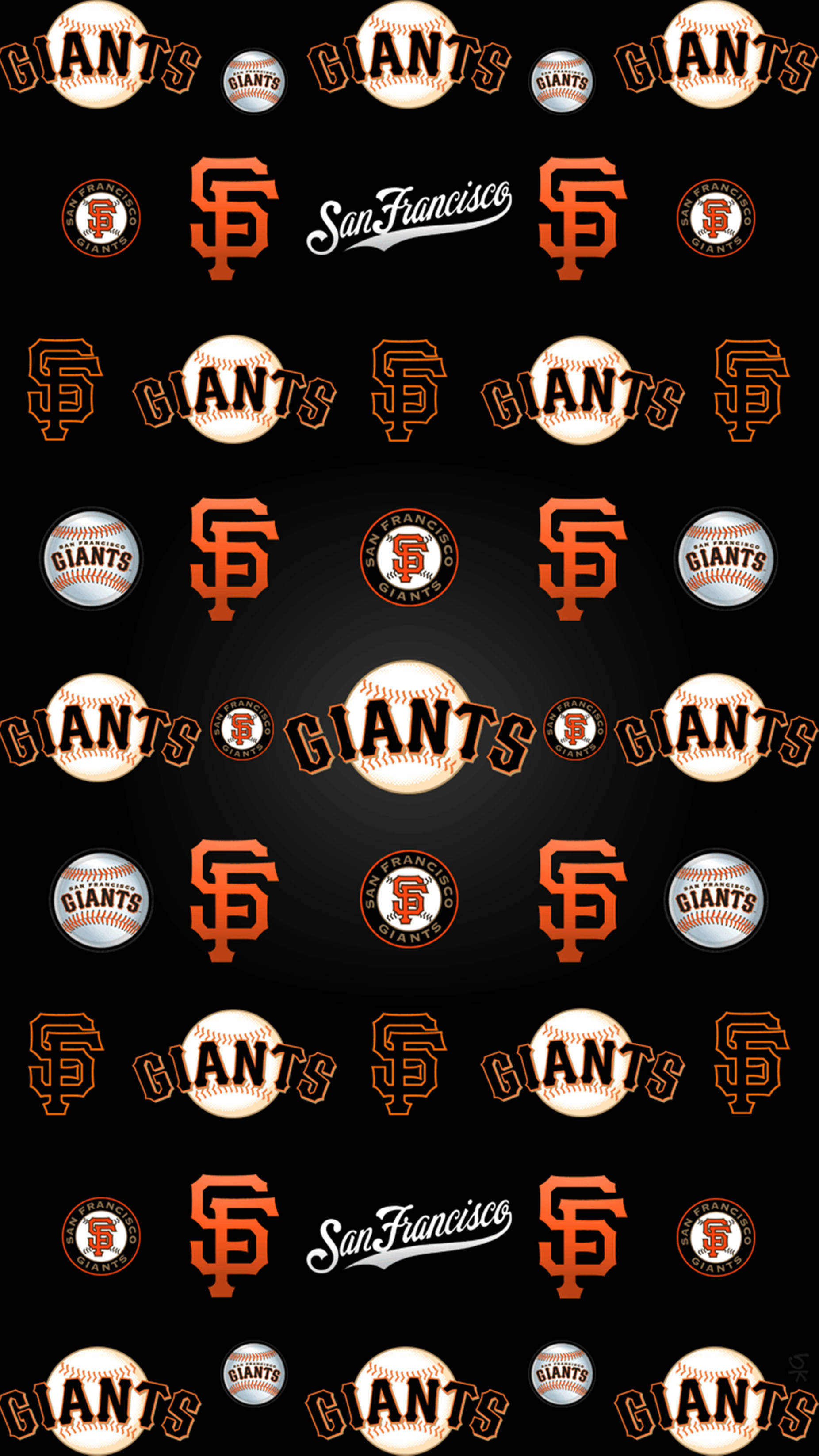 Logode Los San Francisco Giants Con Arte Increíble. Fondo de pantalla