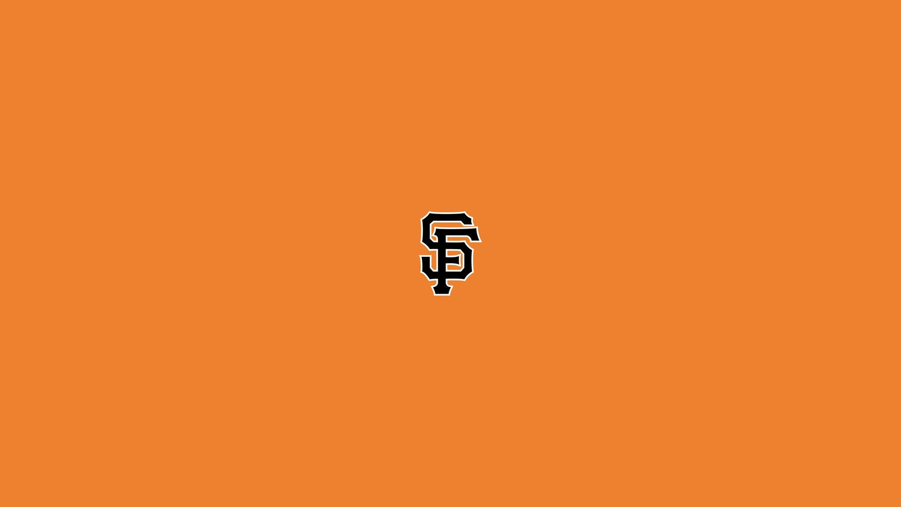 San Francisco Giants Logo Orange Background Wallpaper