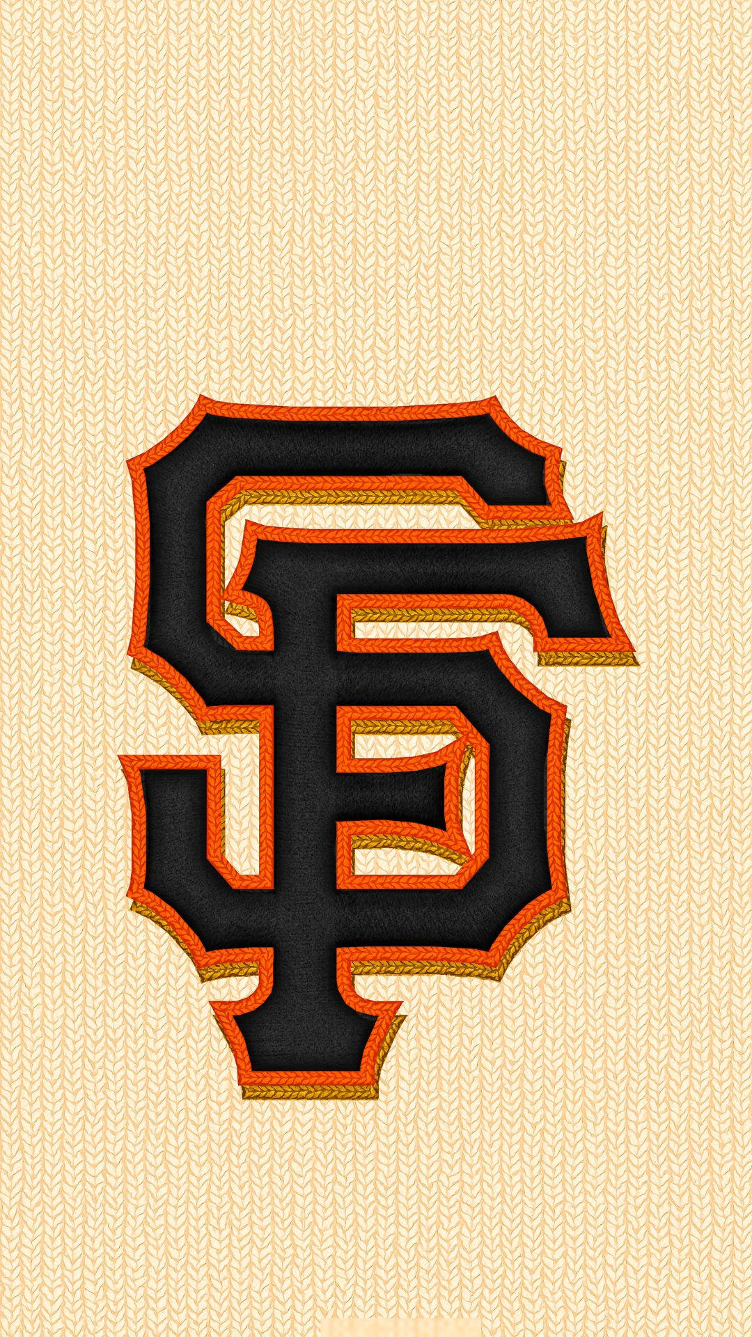 San Francisco Giants Logo Orange Outline Wallpaper