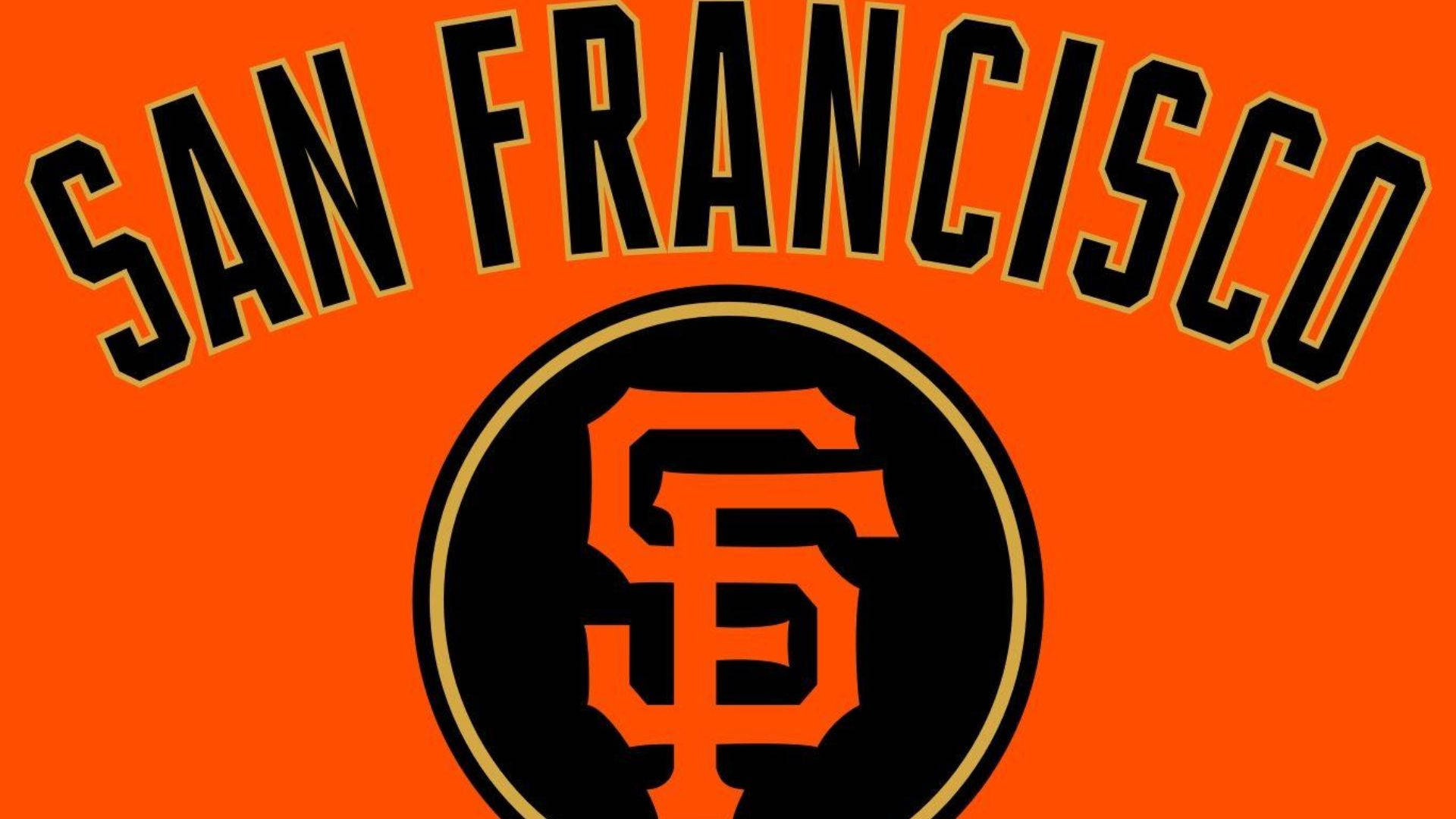 San Francisco Giants On Orange Backdrop Wallpaper