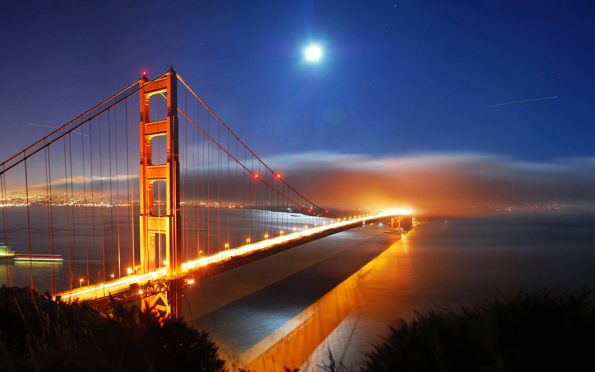 Overraskelse San Francisco havn scene. Wallpaper