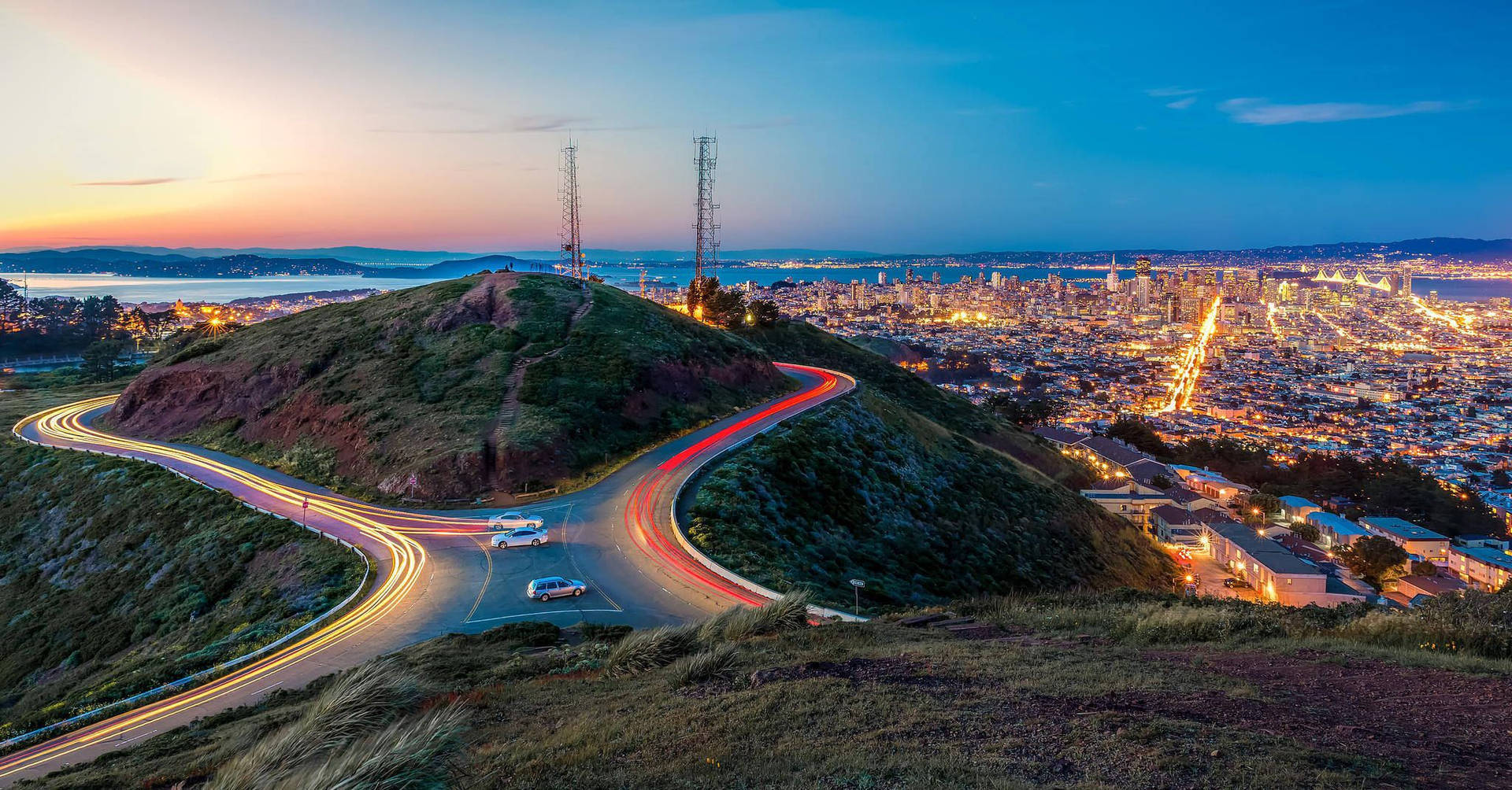 Skønheden af San Francisco skyline. Wallpaper
