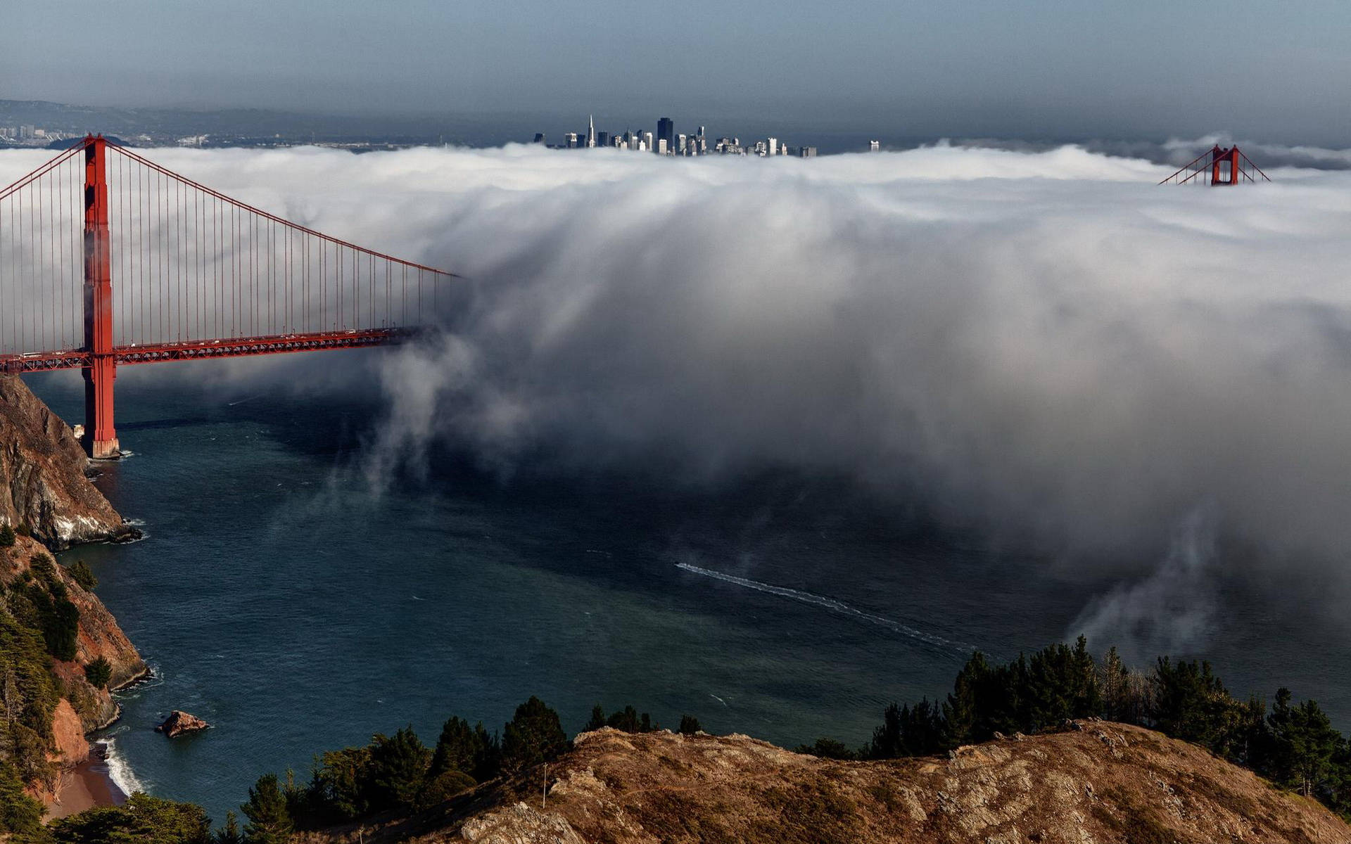 Golden Gate, San Francisco (USA) | Depth Effect - Wallpapers Central