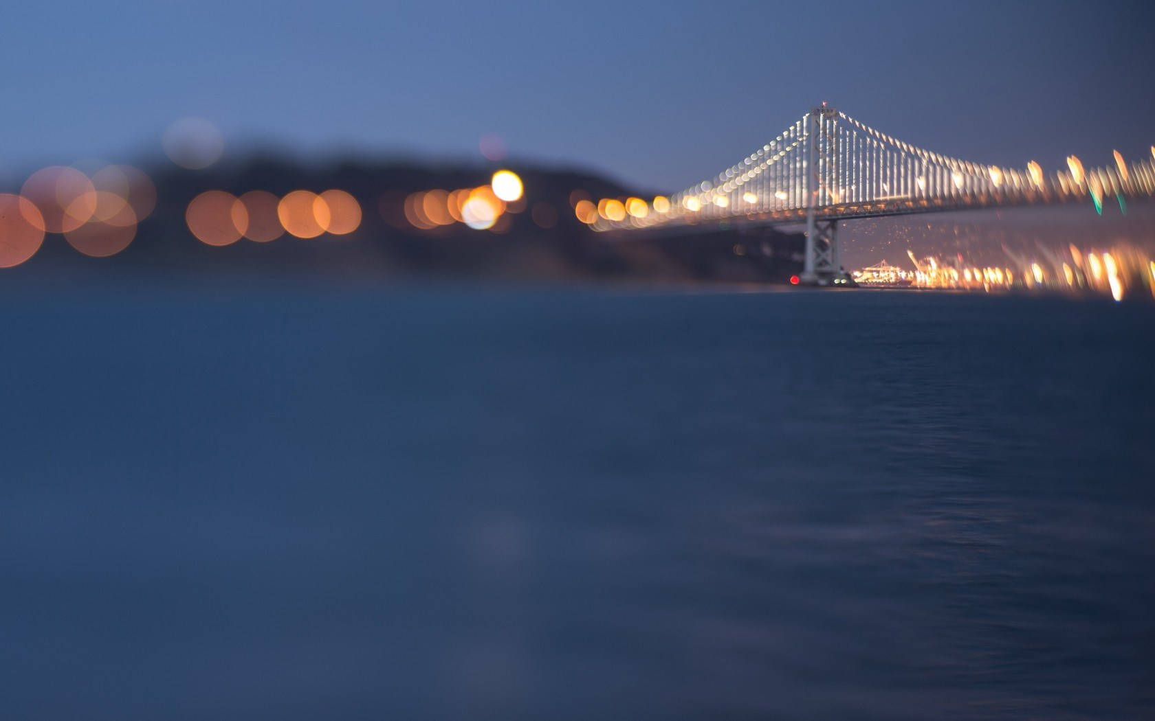 Tag et kig på det spektakulære udsigt til San Francisco-bugten. Wallpaper
