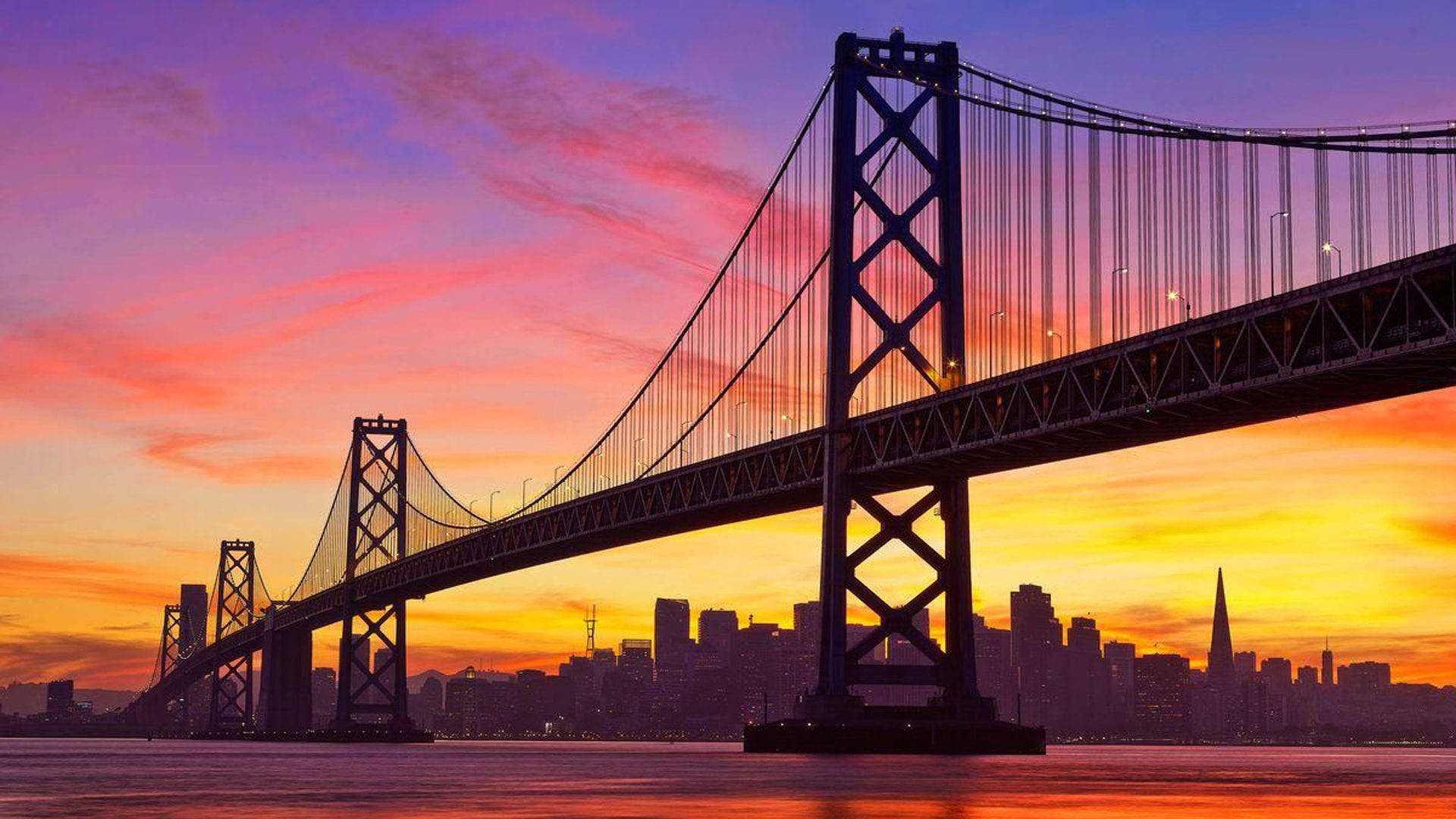 Tag et kig på San Franciscos udsigt fra afstand. Wallpaper