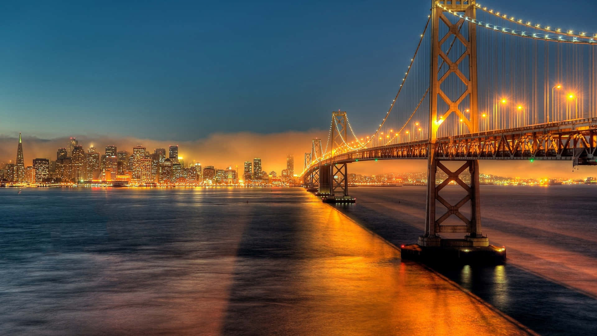 Work remotely in San Francisco on your laptop and take in the beautiful scenery Wallpaper