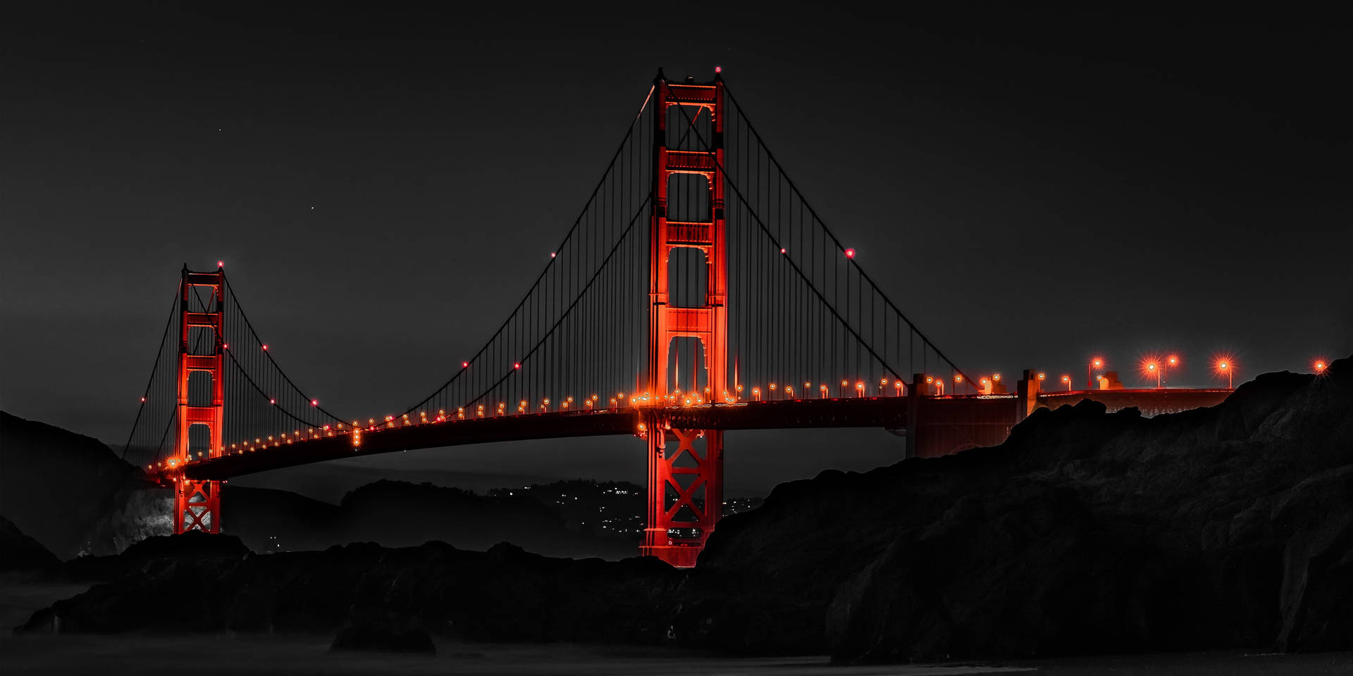 Vistalateral Del Puente De San Francisco Para Teléfono. Fondo de pantalla