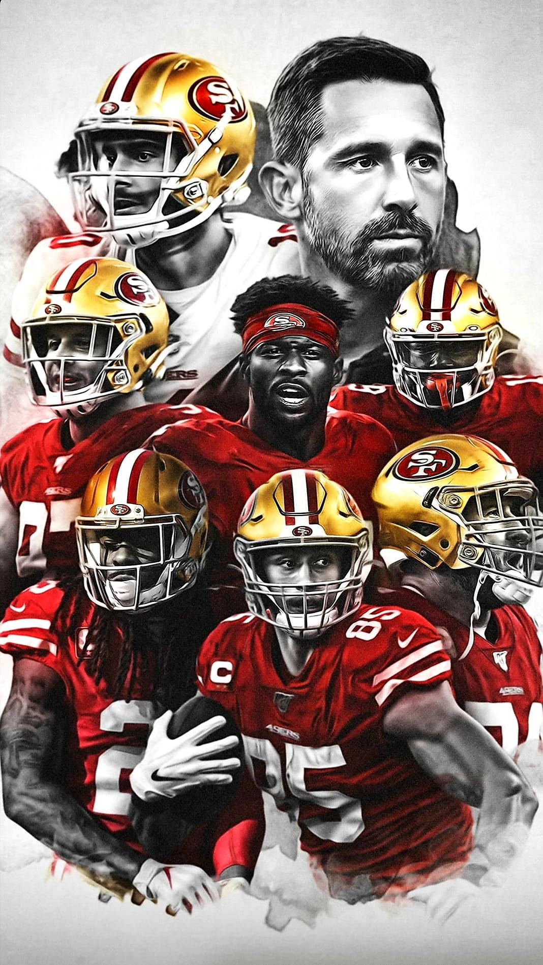 San Francisco Players Poster 49ers Iphone Wallpaper