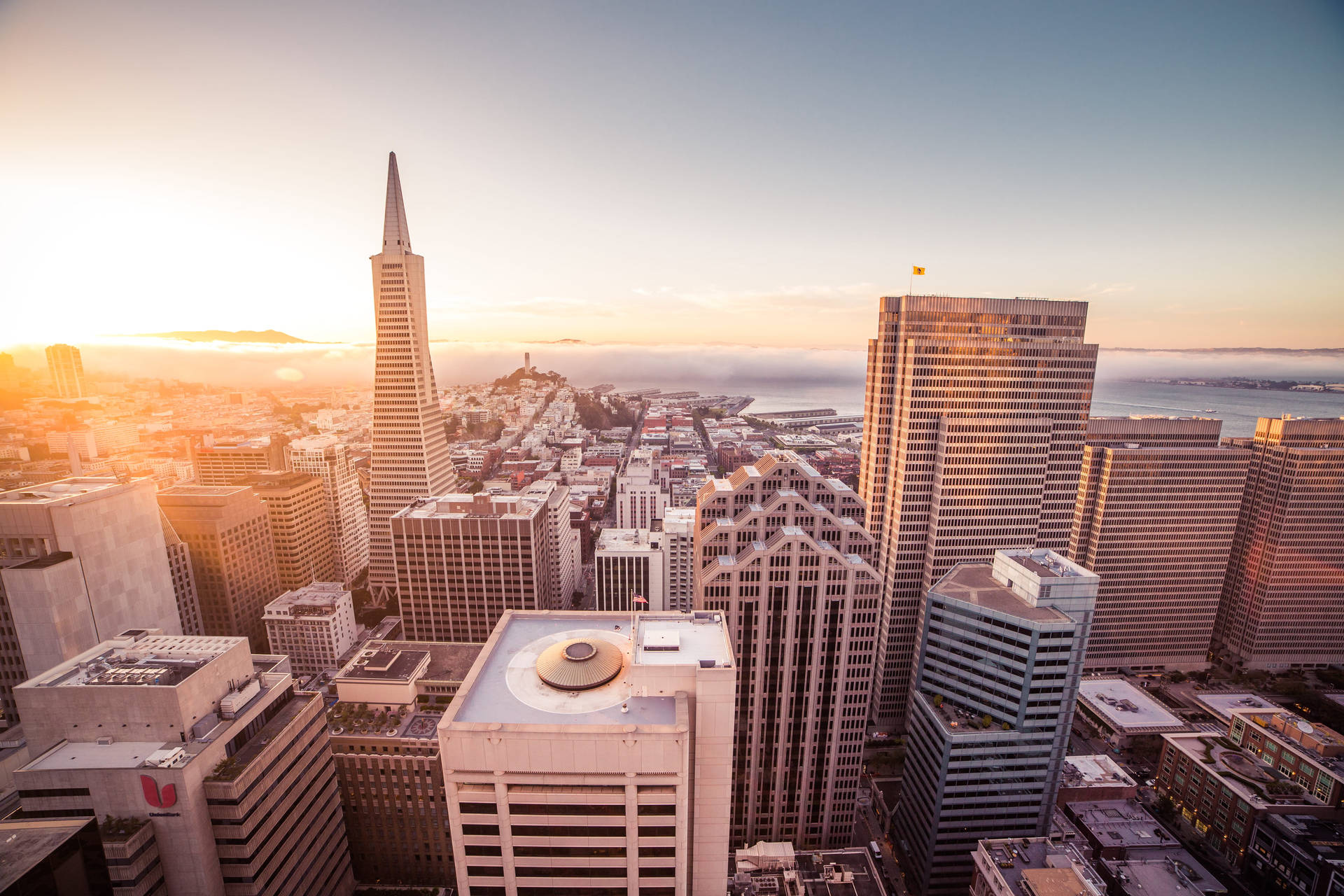 San Francisco Skyline During Sunrise Wallpaper