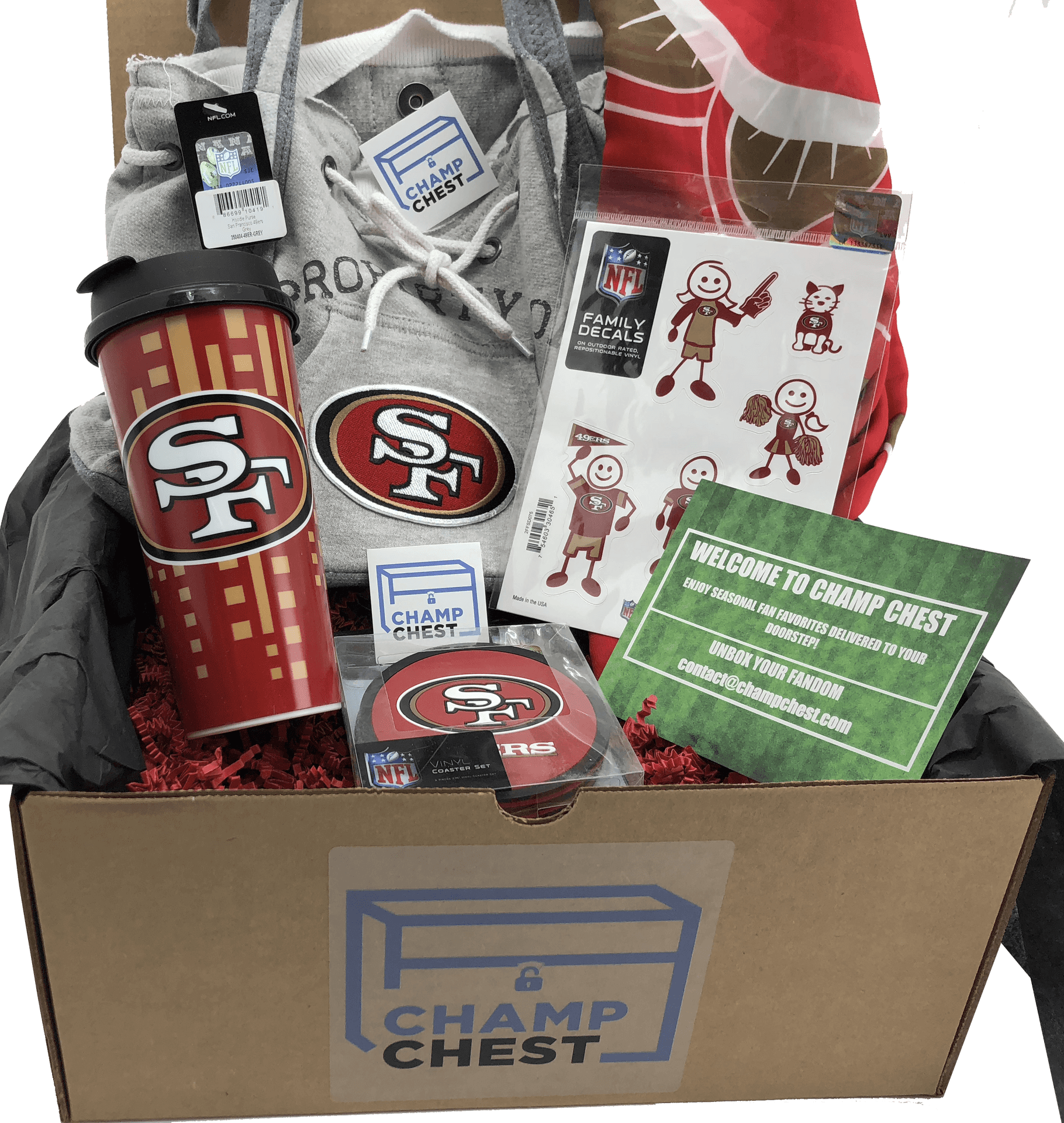 San Francisco49ers Fan Gift Box PNG