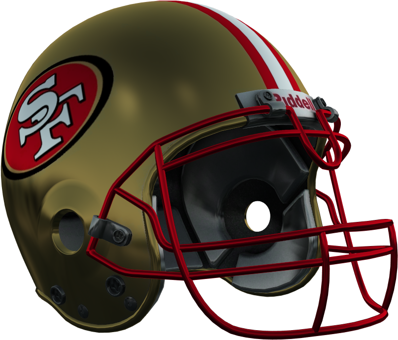 San Francisco49ers Football Helmet PNG