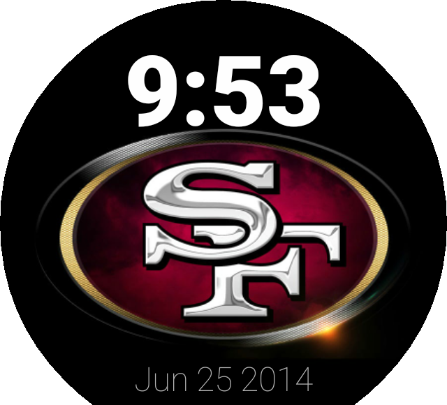 San Francisco49ers Watch Face Design PNG