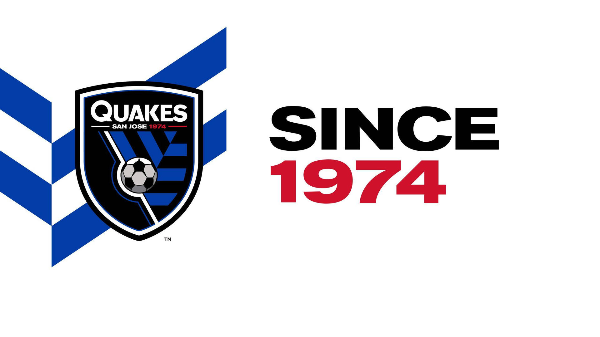 San Jose Earthquakes Since 1974 Logo Wallpaper
