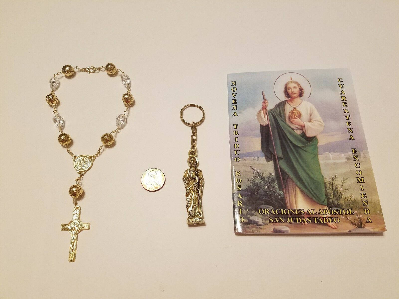 San Judas Tadeo Rosary og Helligdomme Tapet Wallpaper