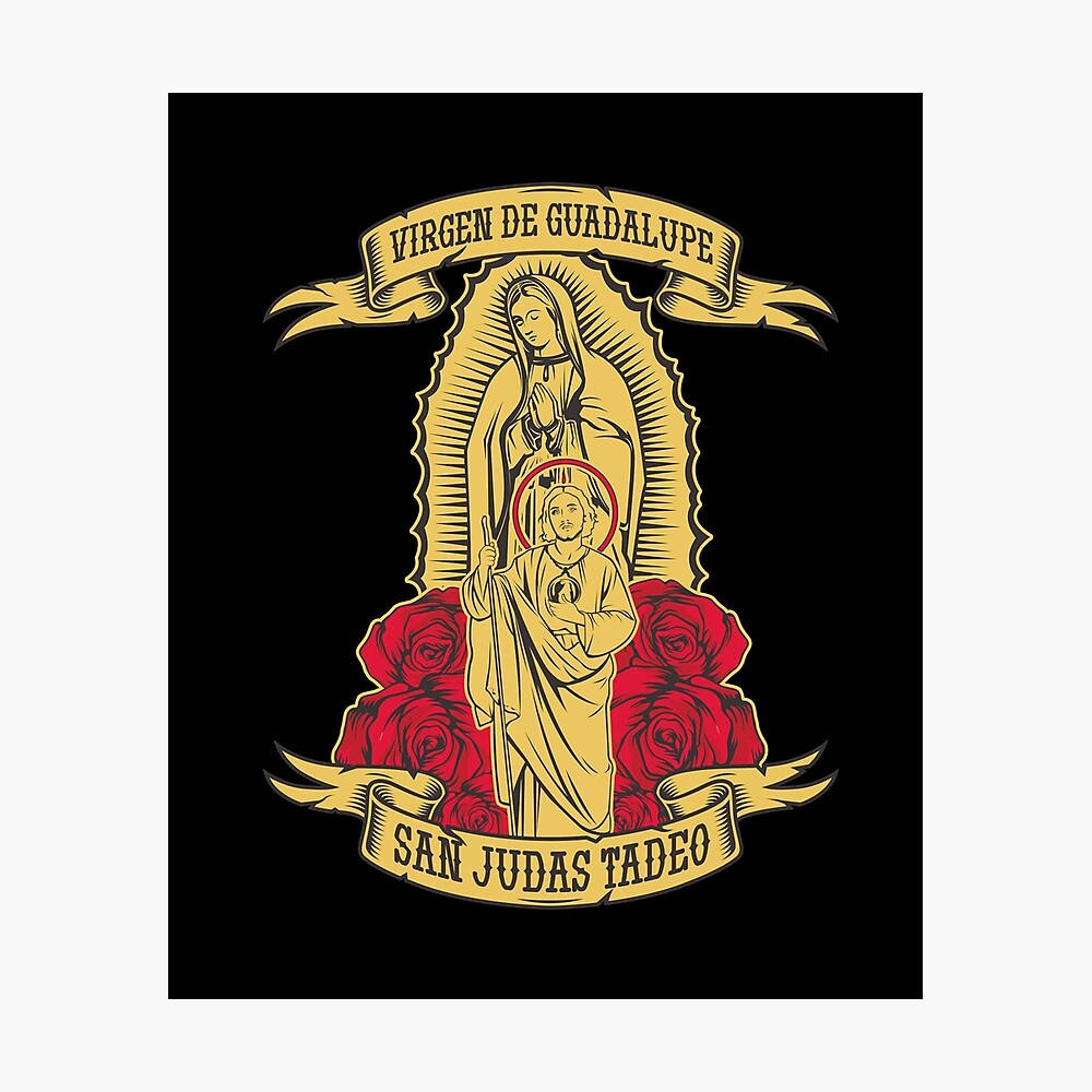 Sankt Judas Tadeus Jungfru Guadalupe Bøn for oss. Wallpaper
