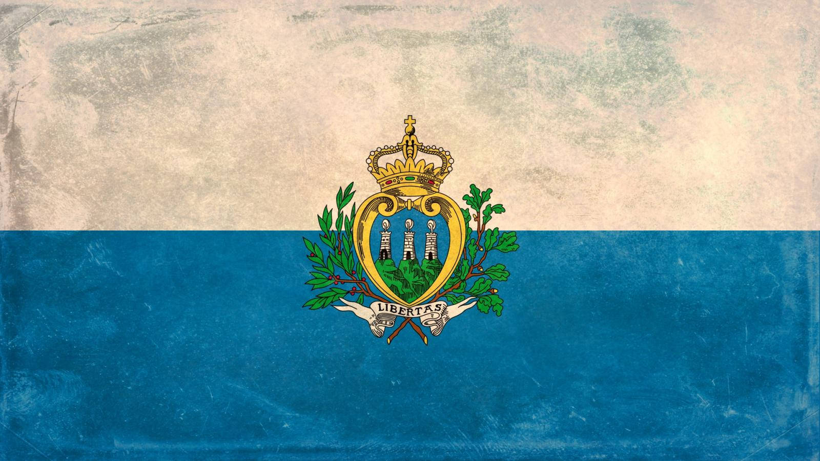 San Marino Flag Kunst Wallpaper