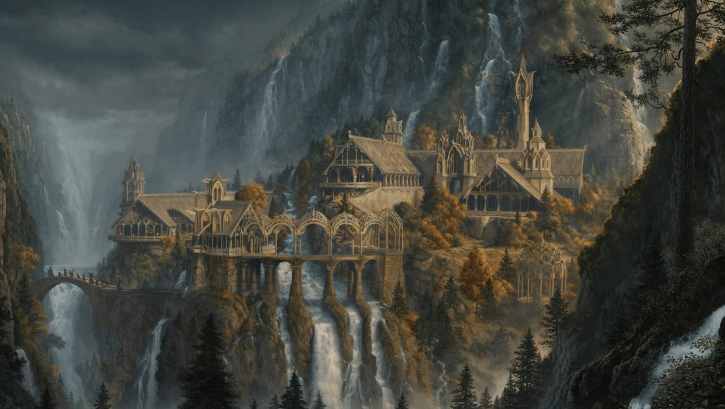 Sanctuary4k Lord Of The Rings: Helgedom 4k Sagan Om Ringen. Wallpaper