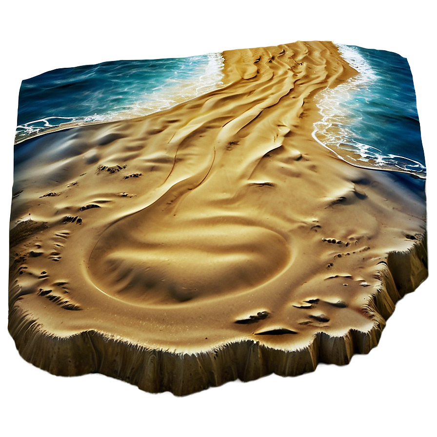 Sand And Water Interface Png Orj73 PNG
