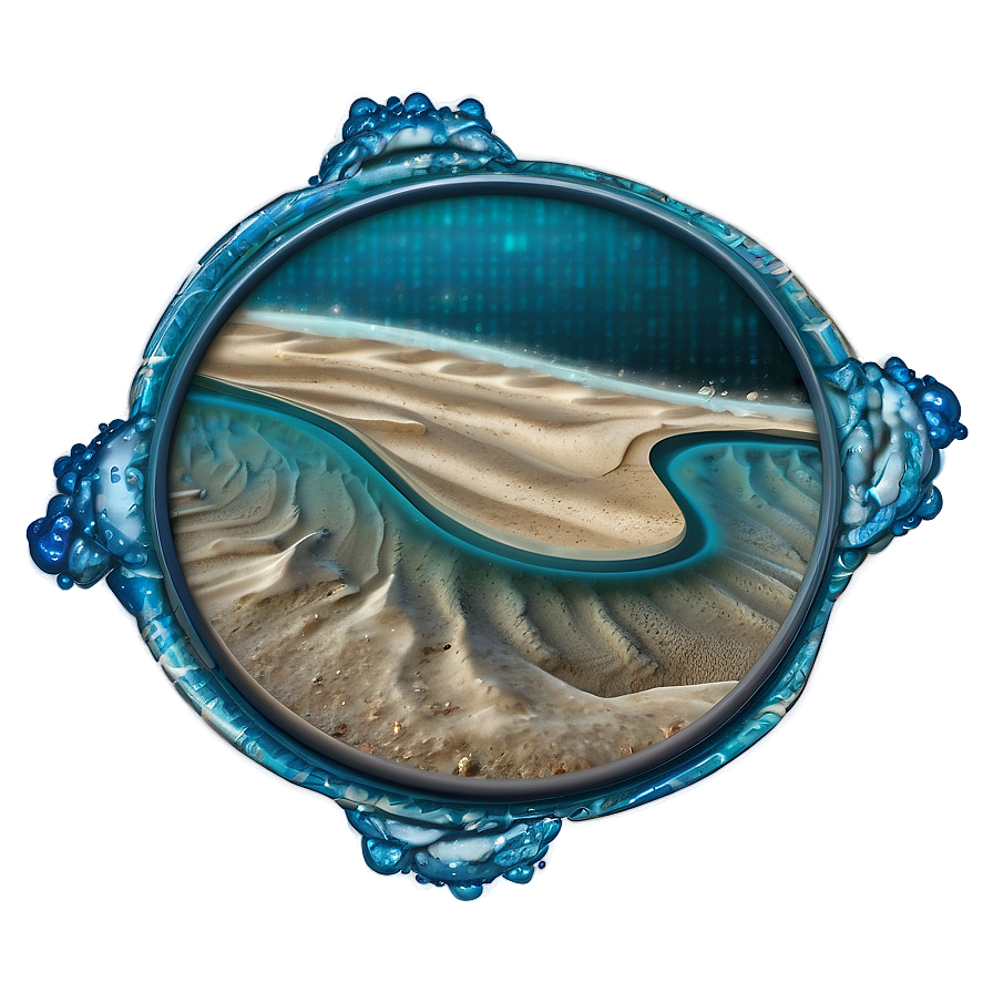 Sand And Water Interface Png Rkb PNG