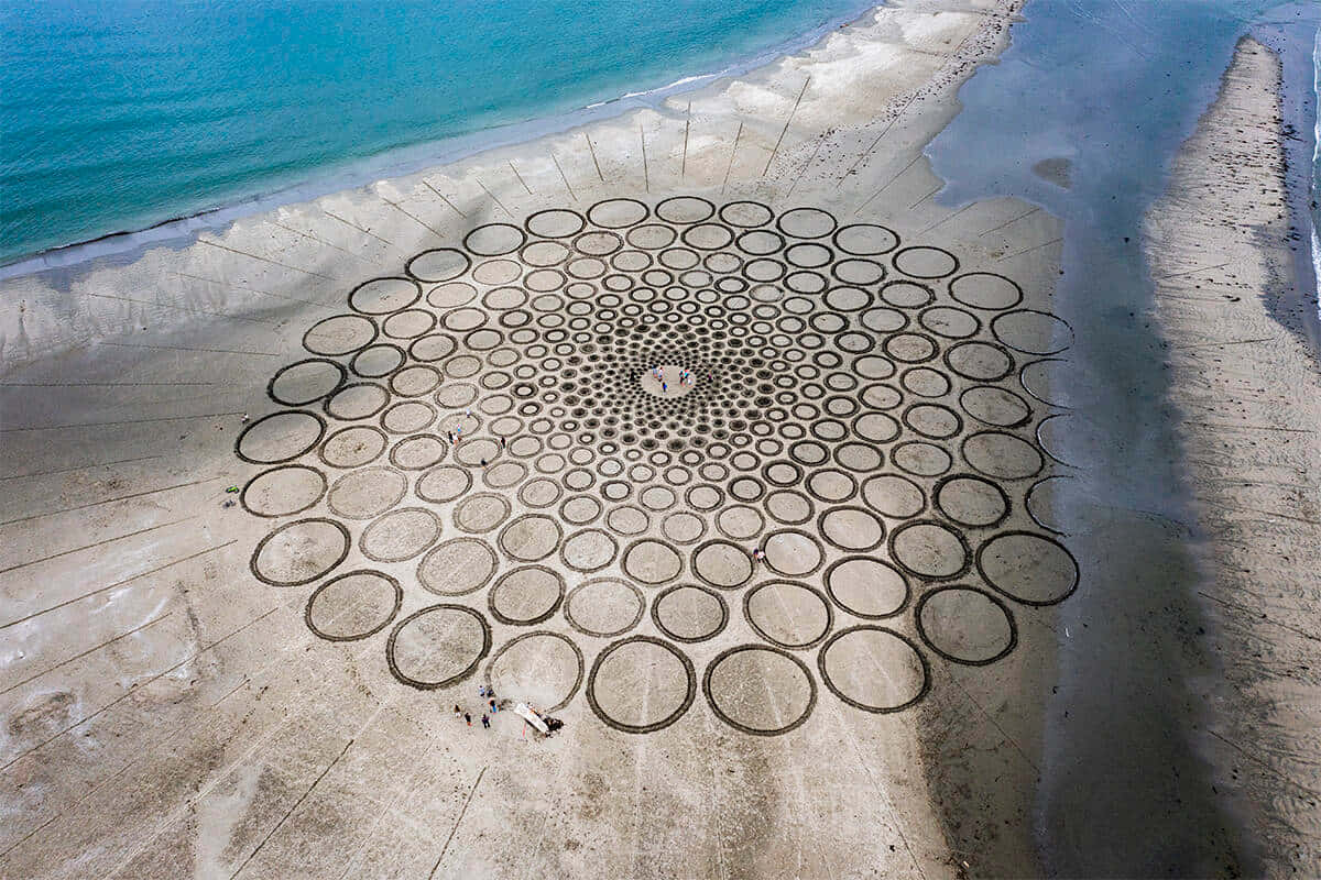 "A Sand Art masterpiece depicting the beauty of nature”