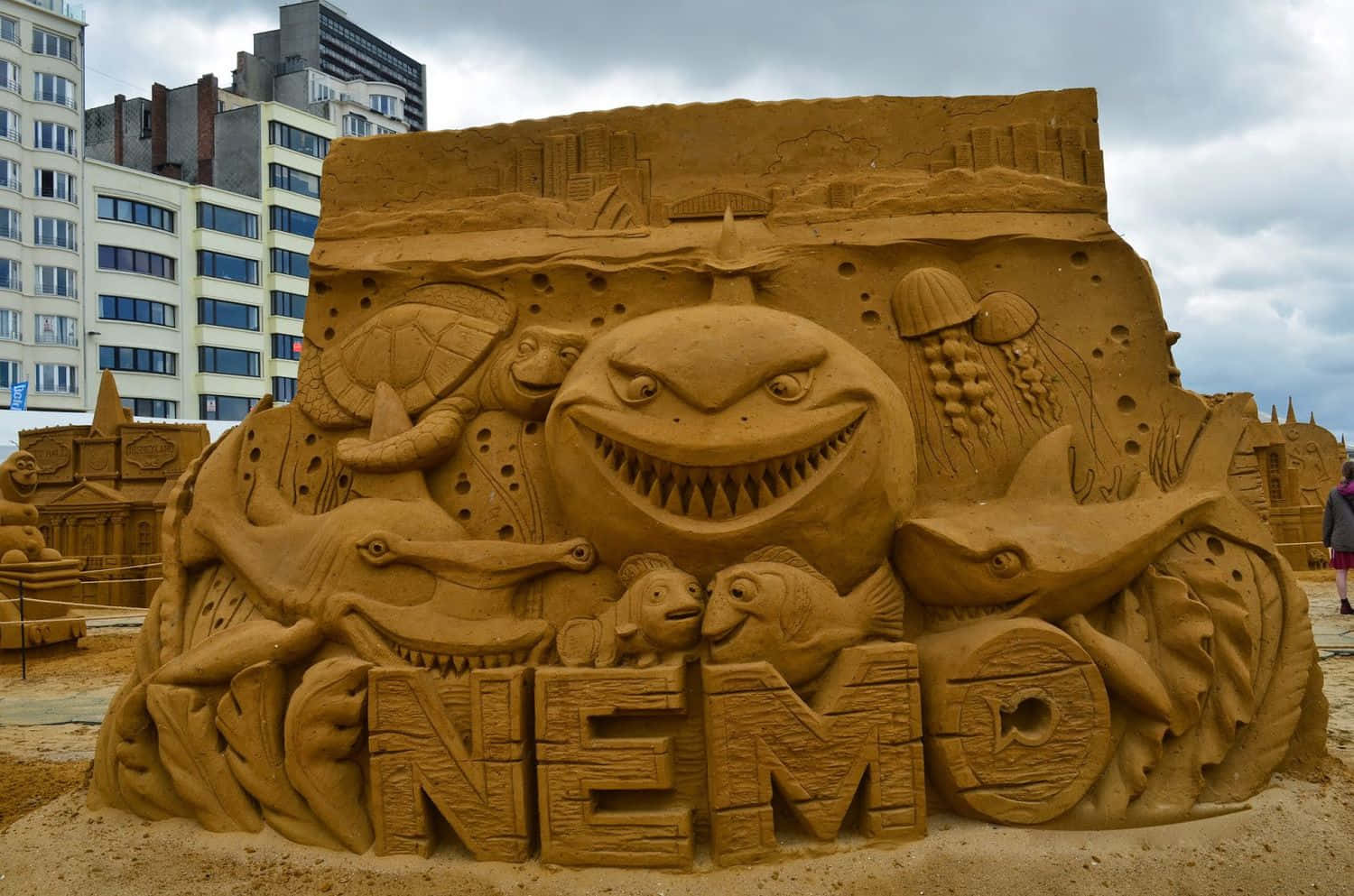An Intricate and Colorful Sand Art Image