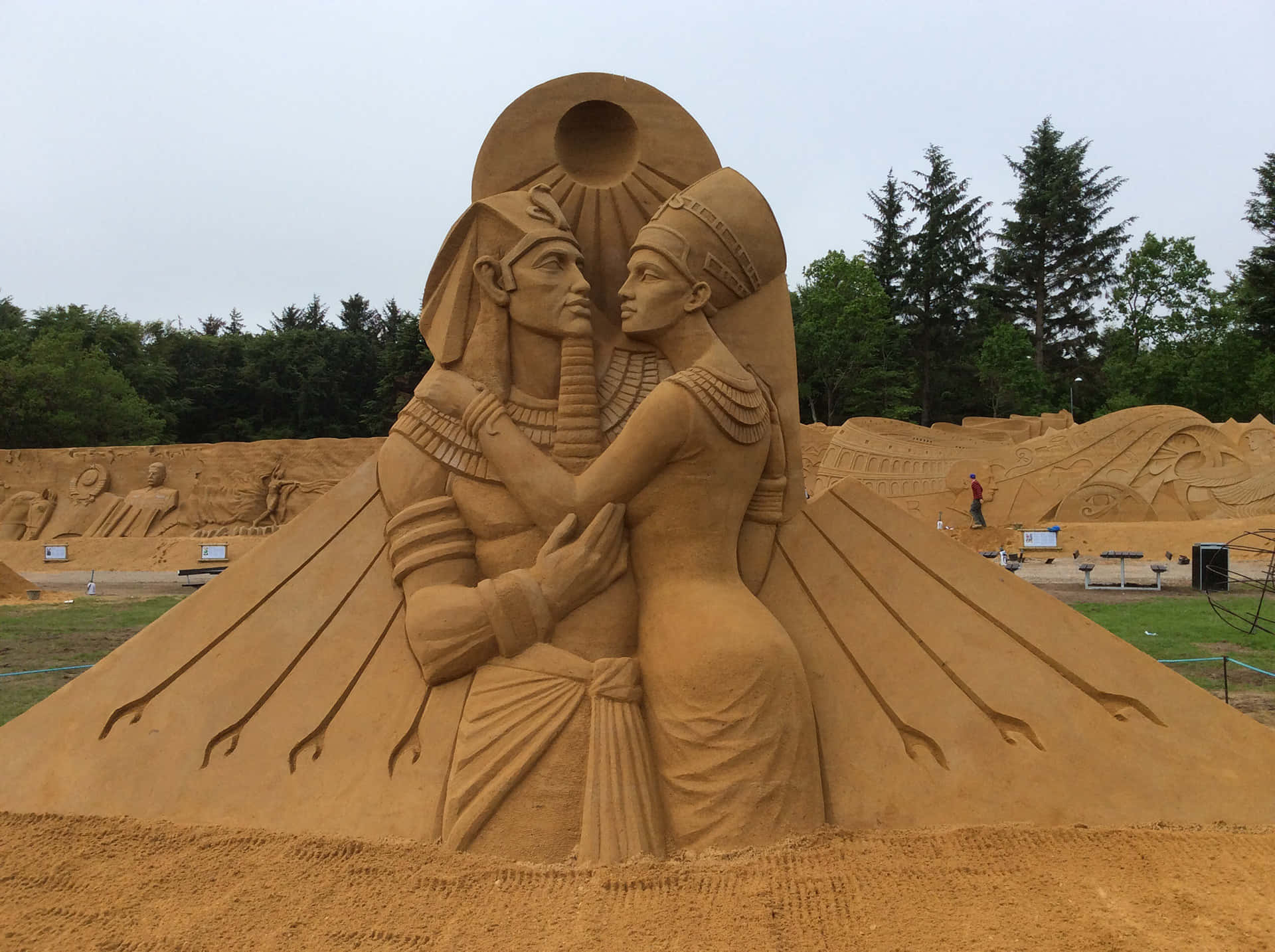 Sand Sculptures In The Park