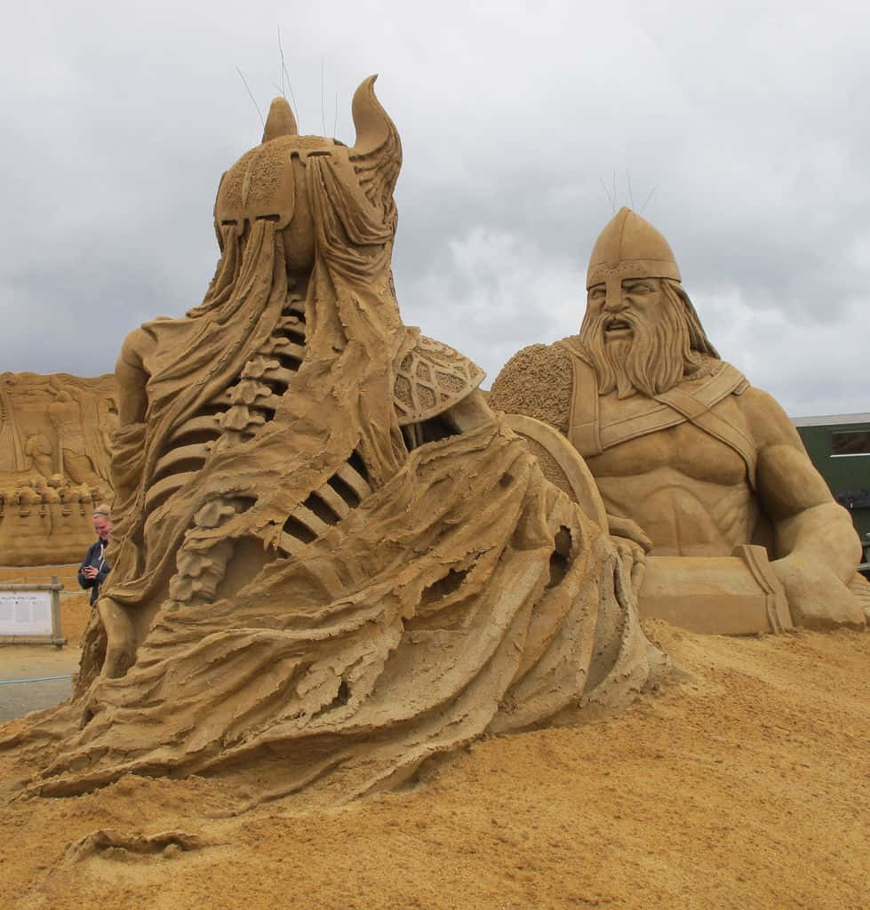 "An Intricate Sand Art Masterpiece"