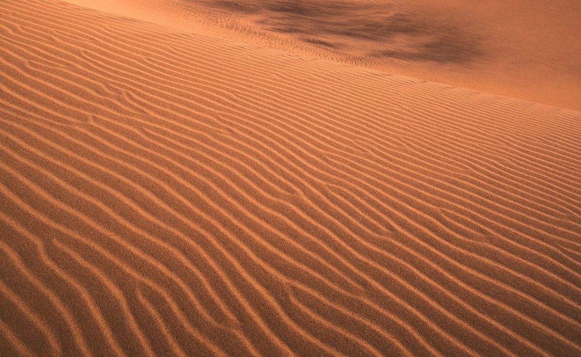 Enfascinerande Vy Över De Oändliga Sanddynerna I Sahara