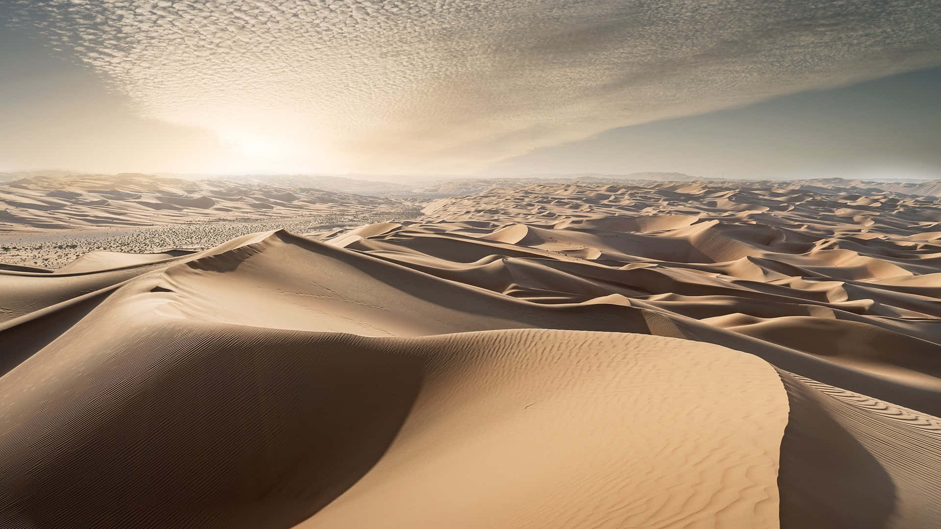 Captivating Sand Dunes at Sunset Wallpaper