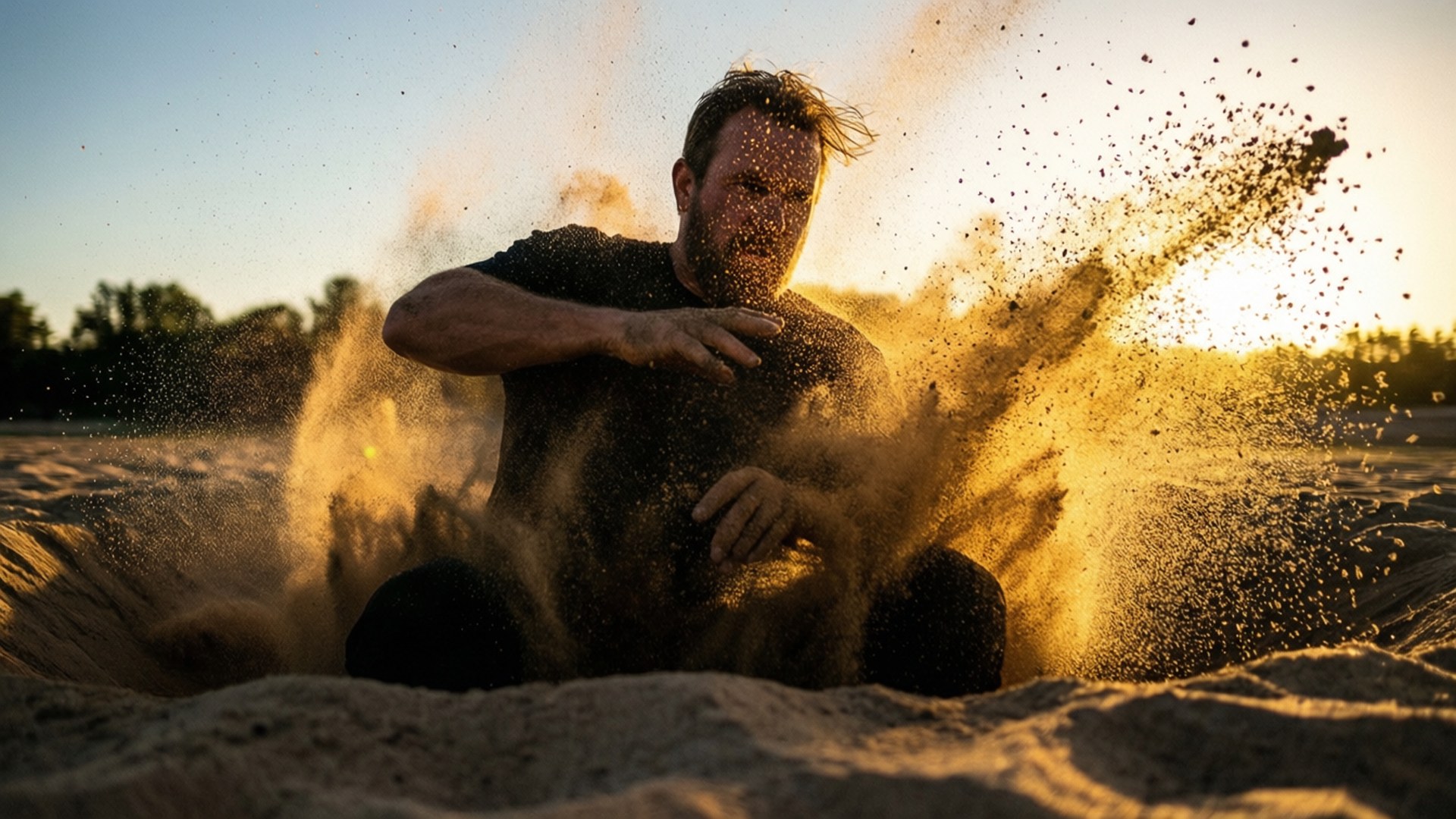 Sandexplosion Bakgrundsbilder