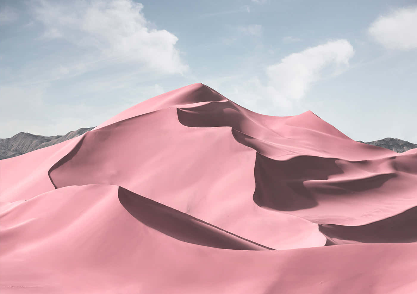 Immaginedelle Dune Di Sabbia Rosa