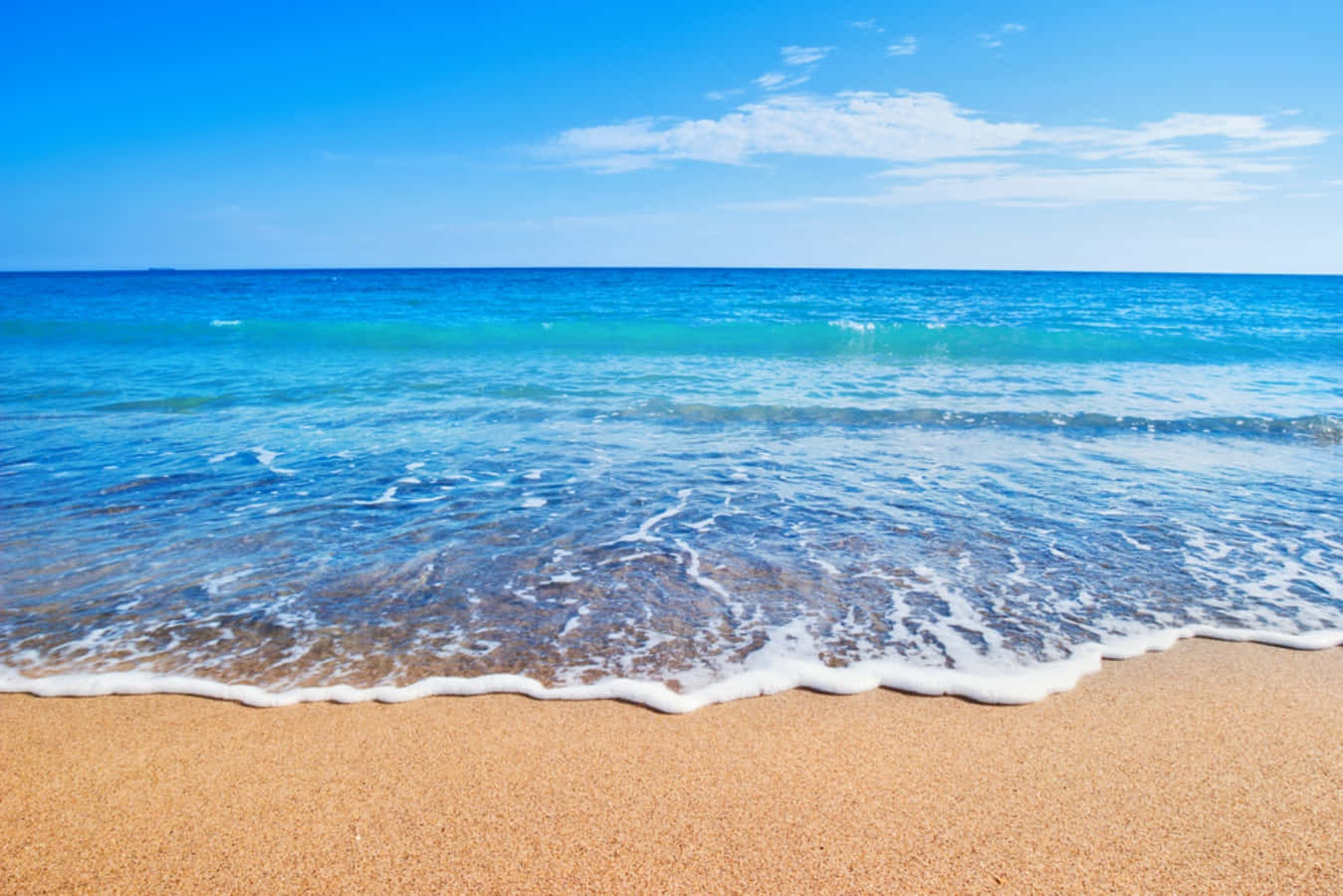 Download Blue Waves And Sand Picture | Wallpapers.com