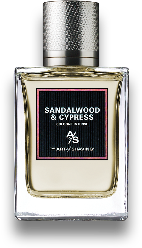 Sandalwood Cypress Cologne Bottle PNG