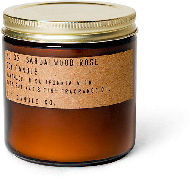 Sandalwood Rose Soy Candle PNG