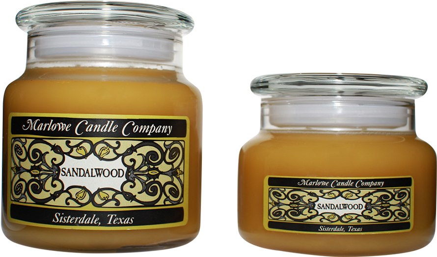 Sandalwood Scented Candles Marlowe Company PNG