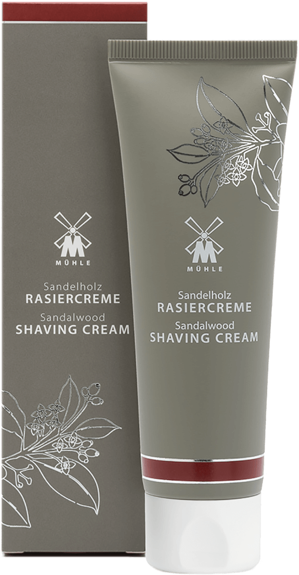 Sandalwood Shaving Cream Tubeand Packaging PNG