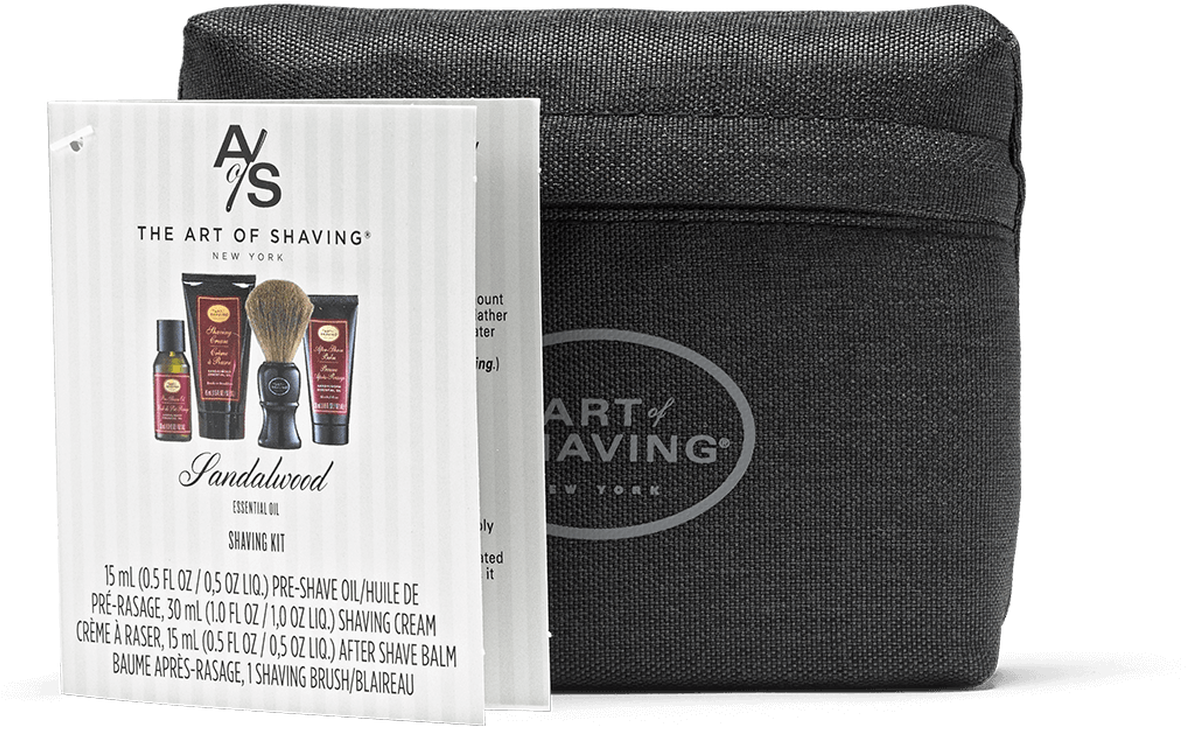 Sandalwood Shaving Kit Essentials PNG