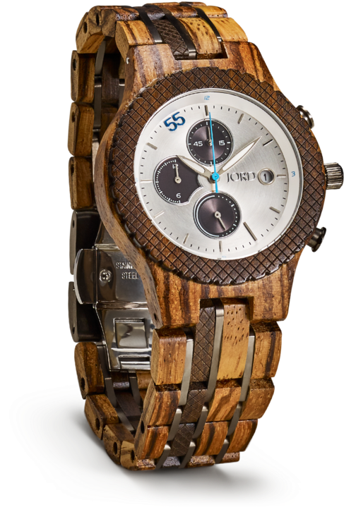 Sandalwood Style Wooden Watch PNG