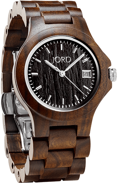 Sandalwood Wooden Watch J O R D PNG
