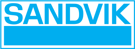 Sandvik Logo Blue Background PNG