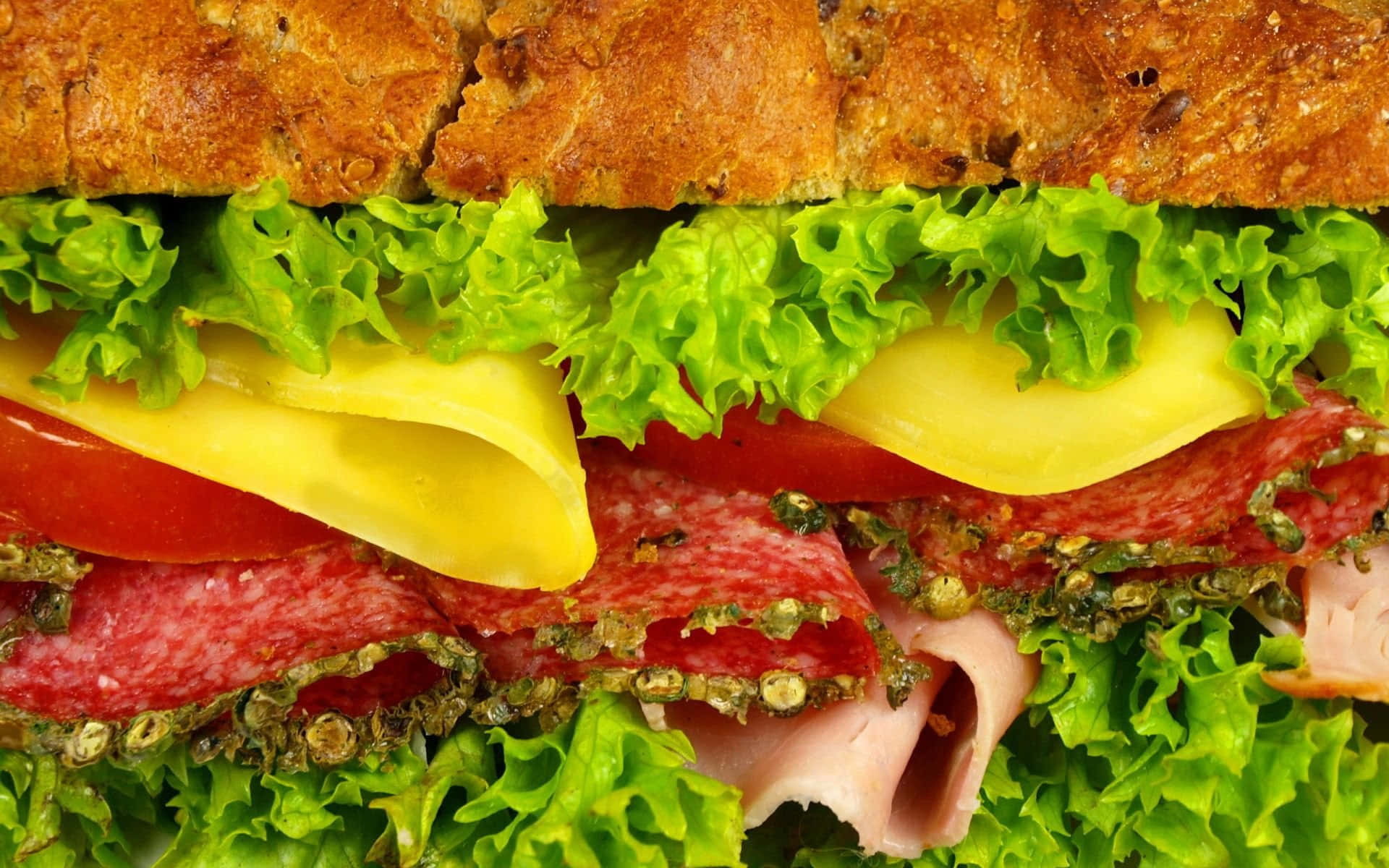 Untentador Sándwich Es Perfecto Para El Almuerzo