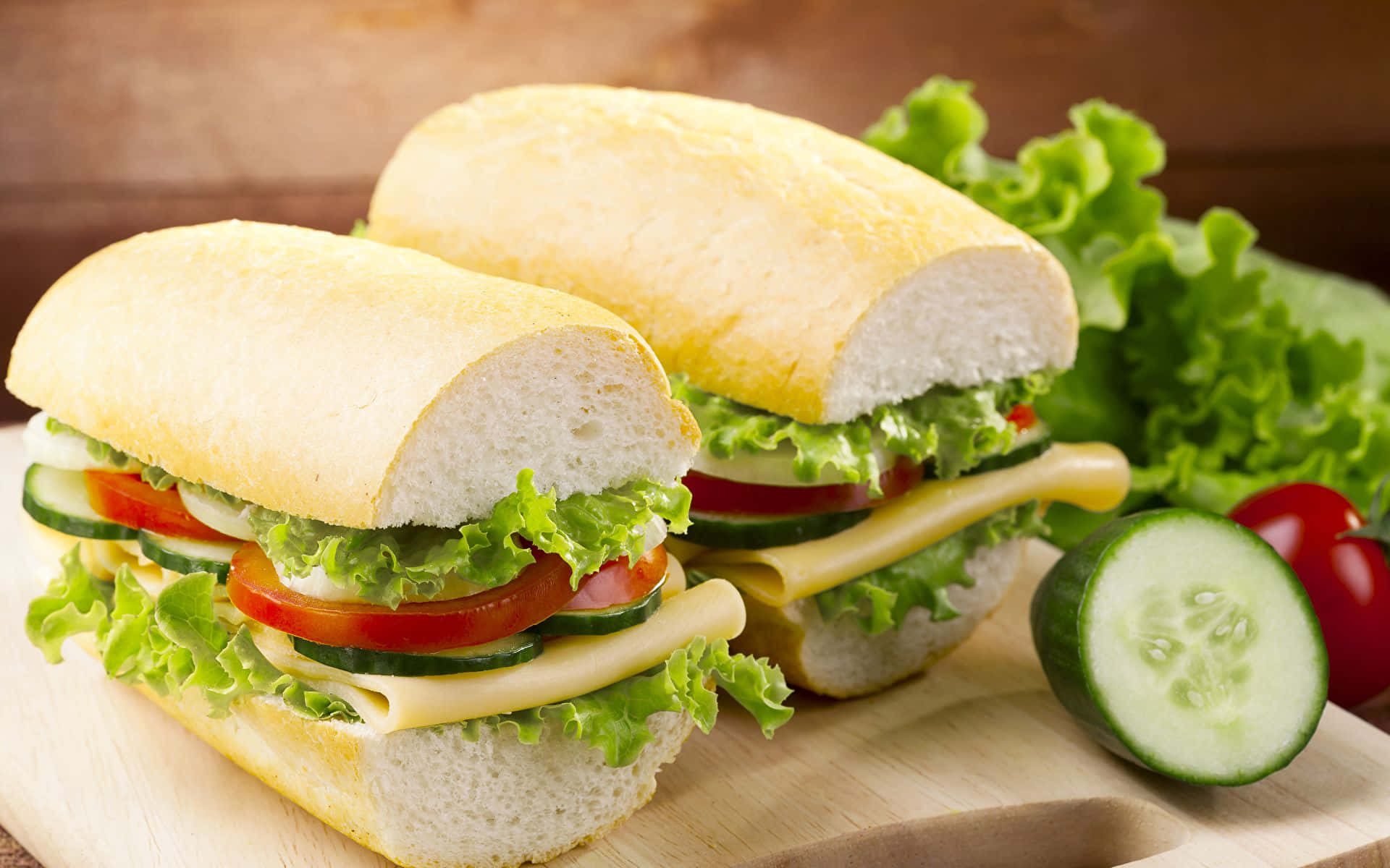 Delicious Sandwich with Fresh Ingredients