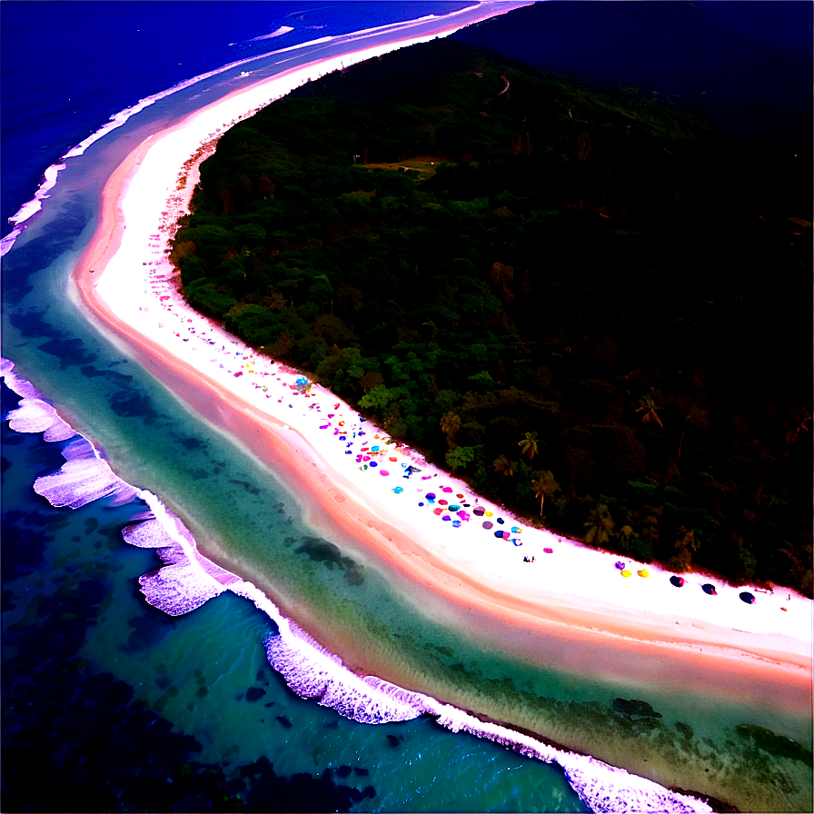 Sandy Beach Aerial View Png Rnp92 PNG